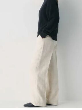 Wilfred Limitless Wide Leg Cruise Linen Pant BNWOT